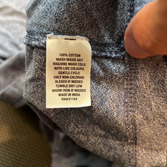 Ocean + Coast Heather Blue short sleeve Henley 3XLT in EUC - Picture 4 of 4